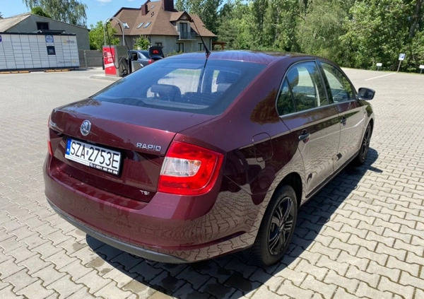 Skoda RAPID cena 26900 przebieg: 184450, rok produkcji 2013 z Szczecinek małe 596